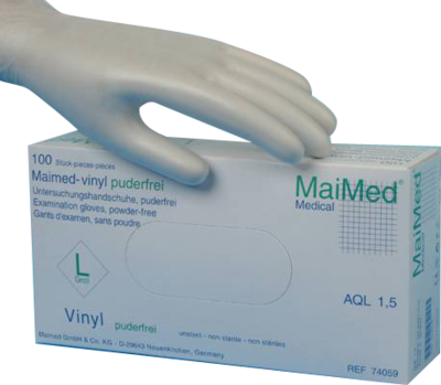 MaiMed GmbH MAIMED vinyl PF Unt.Handsch.unsteril Gr.XL 100 St 02074534