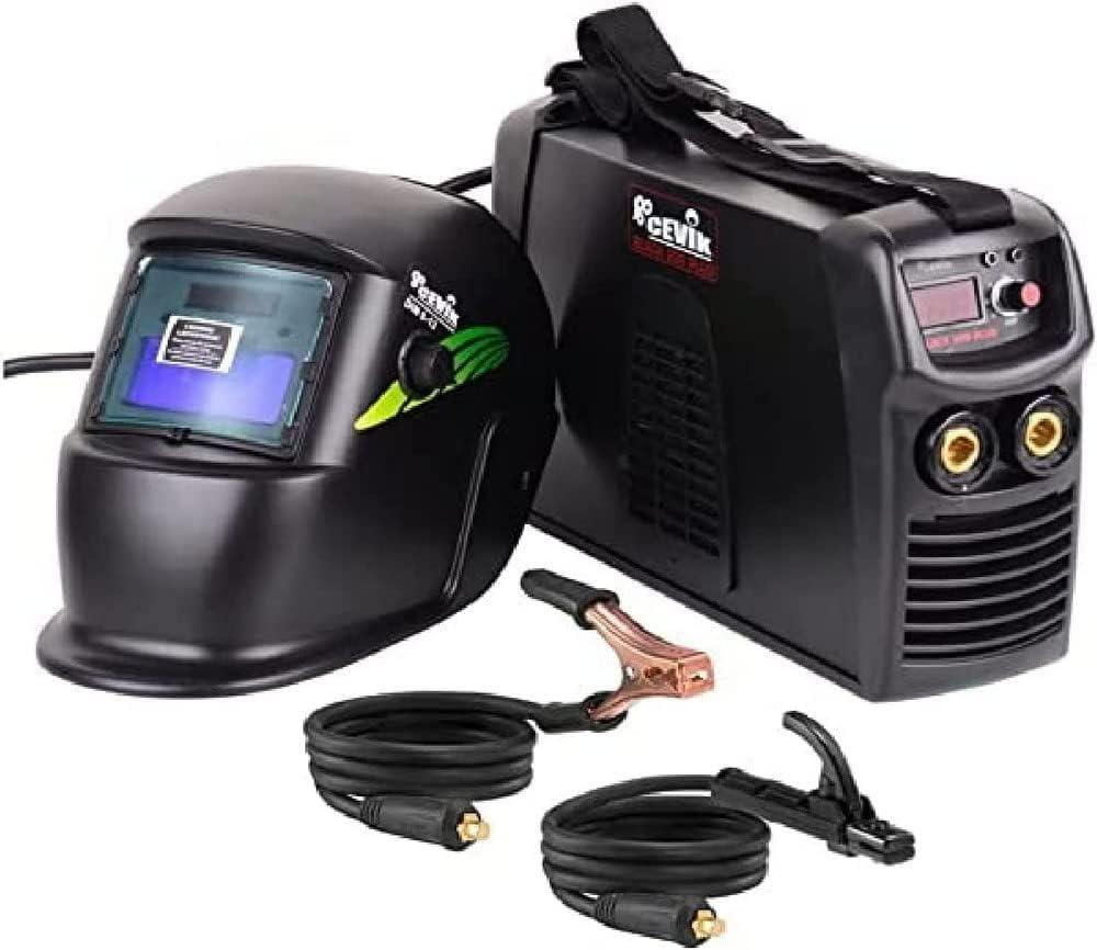Selius Inverter-lasapparaat 200 Plus inclusief beschermende lasbroek, zwart