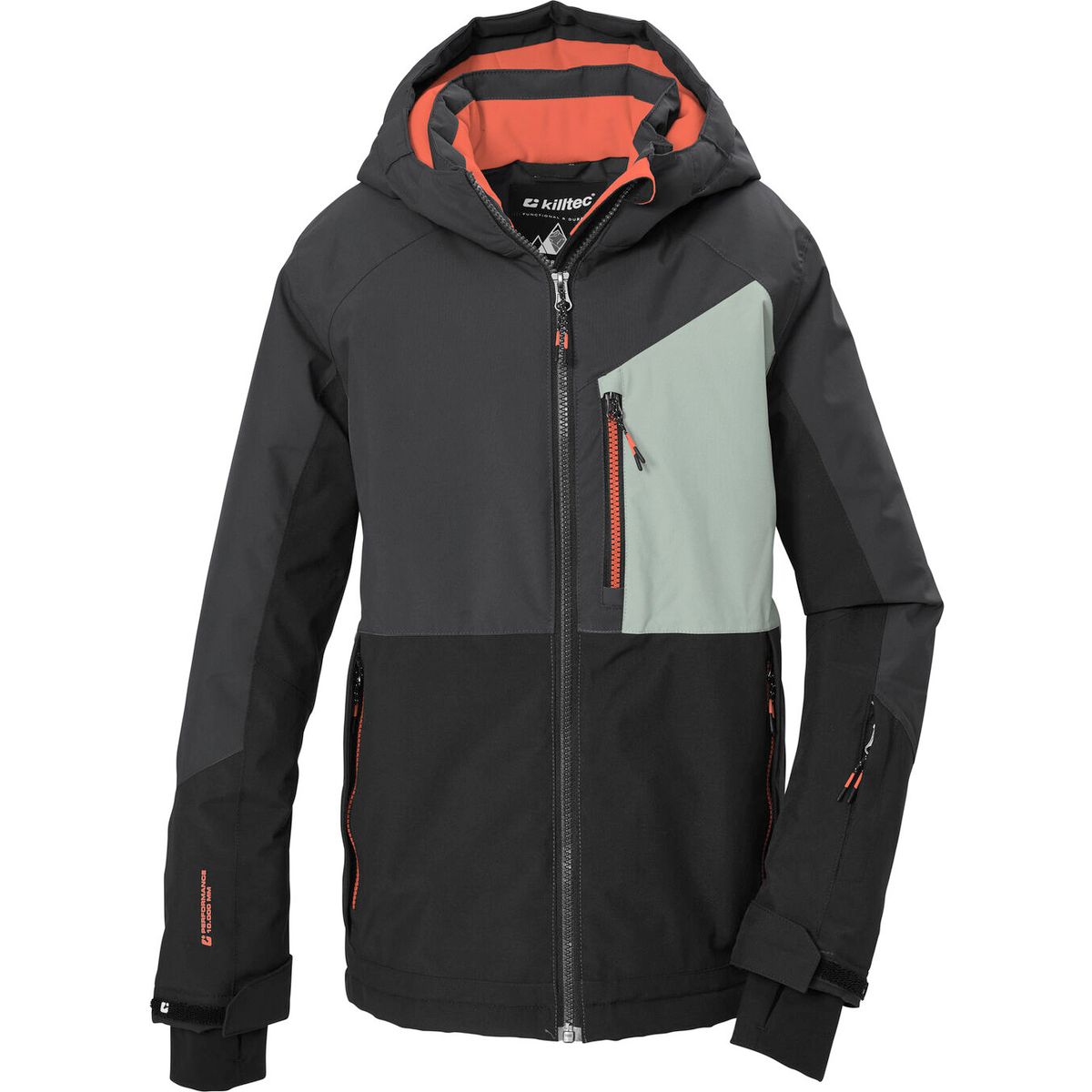 killtec KSW 206 Boys Ski Jacket dunkel stahl (00233) 128 44856-000-00233-128