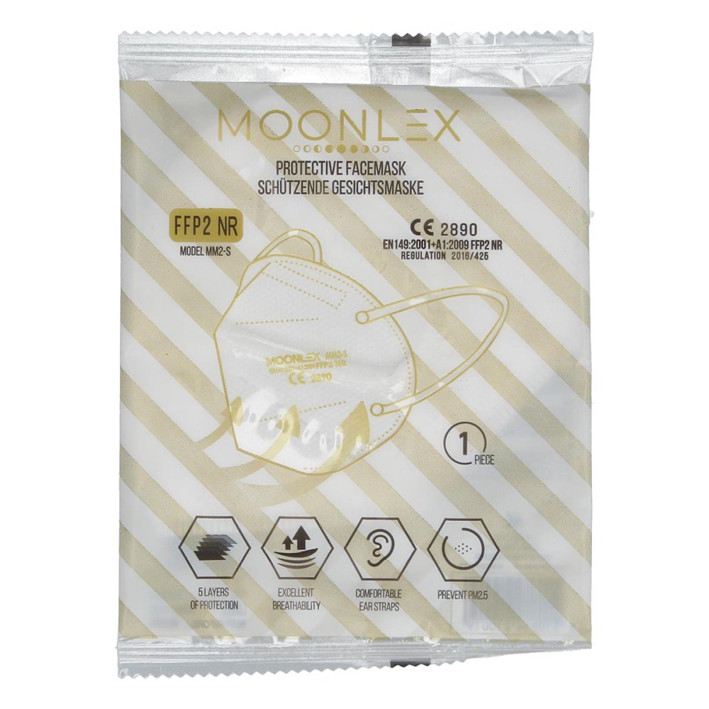 Sanopharm Arzneimittelvertriebsgesellschaft mbH Moonlex Ffp2 Maske Ce2890 5lagig Einzeln Foliert 19903294