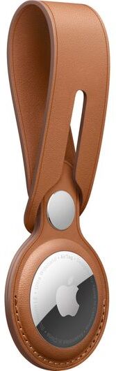 Apple AirTag Leather Loop - Saddle Brown