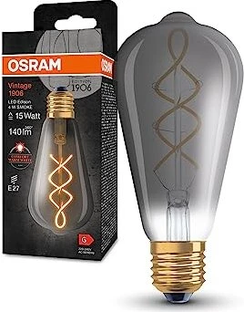 OSRAM spiralförmige LED-Lampe E27 4 W VINTAGE 1906, warmweiß