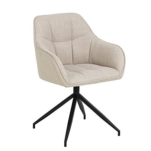 Smuk Eetkamerstoel Zola Draaibaar Beige