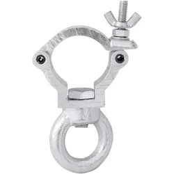 EUROLITE DEC-30E Klammer mit Öse, silber