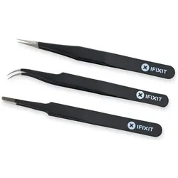 iFixit EU145060-2 - Greifwerkzeug - Pinzette - 3 Pinzette - Schwarz/Blau - 3 Werkzeug -, Computer Werkzeug