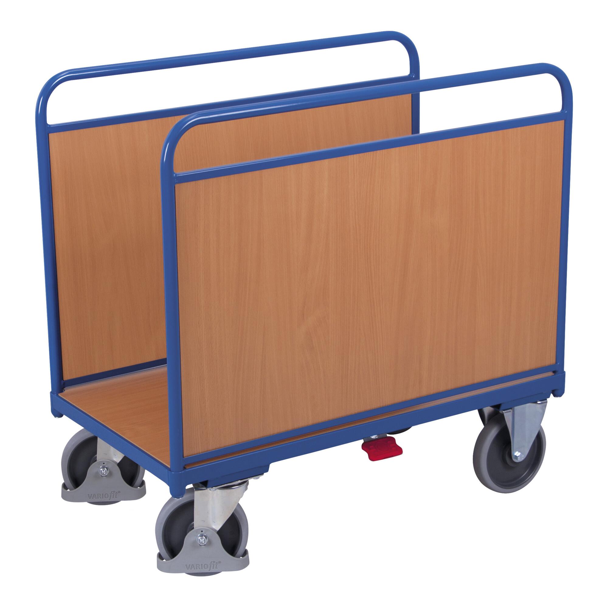 VARIOfit Seitenbügelwagen mit Holzwänden 1.260 x 740 mm (sw-800.200)