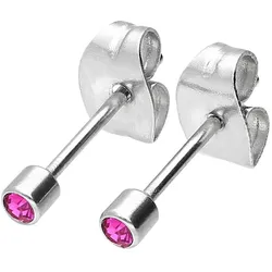 Chirurgenstahl Ohrstecker KRISTALL