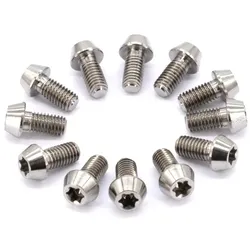 77DESIGNZ Disc Brake Tuning Set | 12x Titanschraube M5x10 konisch | si