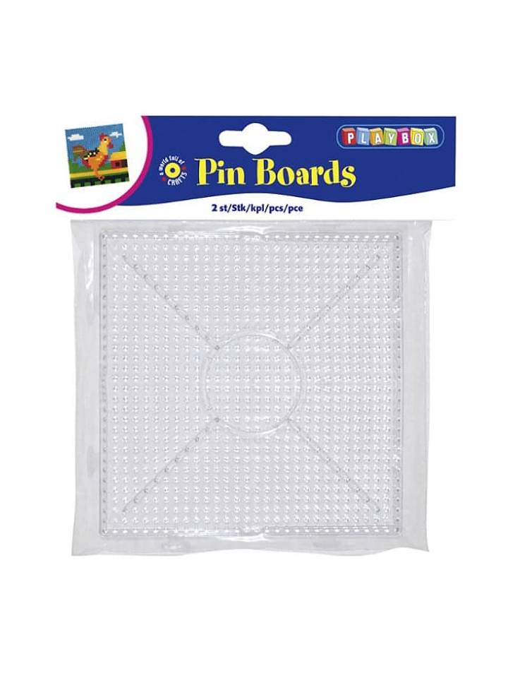 Playbox 2tlg. Set: Steckplatten für Bügelperlen - ab 5 Jahren - onesize