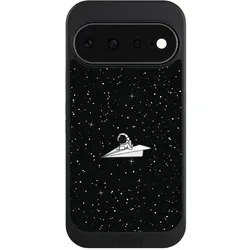 Nivocase Hülle für Google Pixel 11 Handyhülle NIVOcore Case Schwarz Astronaut Comic Papier (Google Pixel 11), Smartphone Hülle, Schwarz