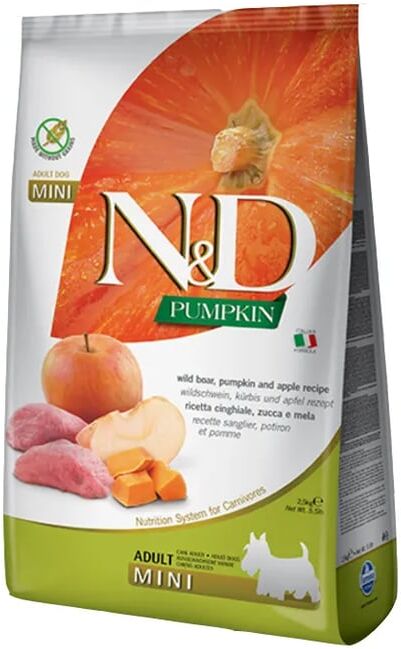 Farmina Ração Cão Adulto Mini ND Abóbora Javali Maçã 2.5 Kg