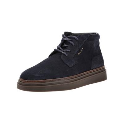 Schnürstiefelette GANT "Gant Stiefelette Nubukleder", Herren, Gr. 41, Textil, marine, Nubukleder, Schuhe Schnürstiefelette