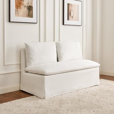 KINWELL Performance Fabric Down Fill Slipcover Dining Banquette