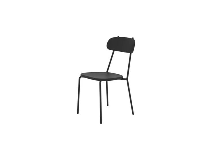 Ensemble de 4 chaises de jardin en métal noir