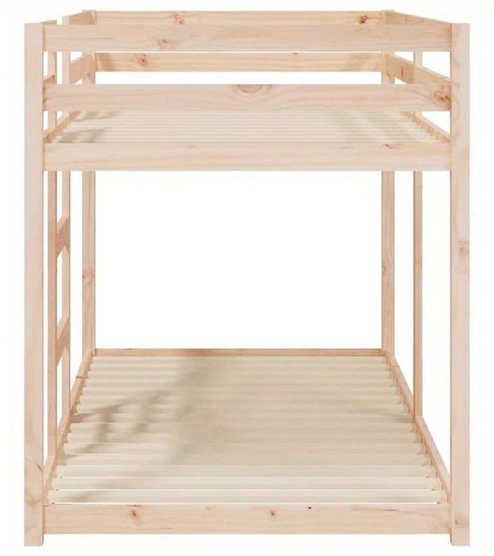 Schwarzes Metall-Etagenbett mit Holdekor-Schubladen für Jugendliche - 90x200 cm - Hochbett