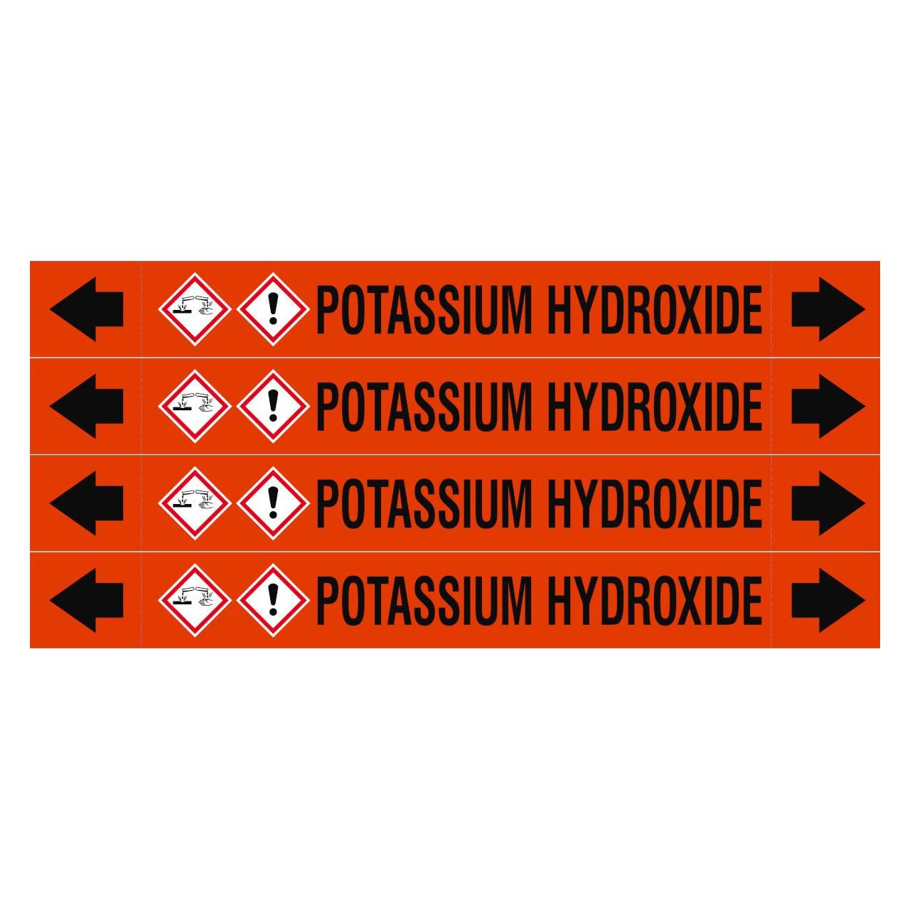 Brady ASME - Rohrmarkierer - Potassium Hydroxide (312849)