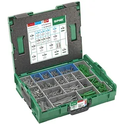 Spax, Schrauben, Schraubenbox (1200 Schrauben pro Stück)