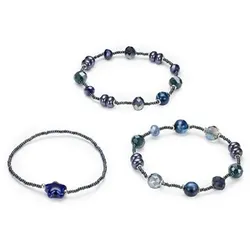 DINE 'N' Dance 3tlg Armband Set Stern Kugeln Modeschmuck