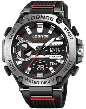 DynamicDeals Mens Sport Watches, Digital Double Time Chronograph Watch, LED Chrono Montre Homme Week Display color 5