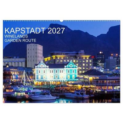Kapstadt, Winelands und Garden Route (Wandkalender 2027 DIN A2 quer), CALVENDO Monatskalender