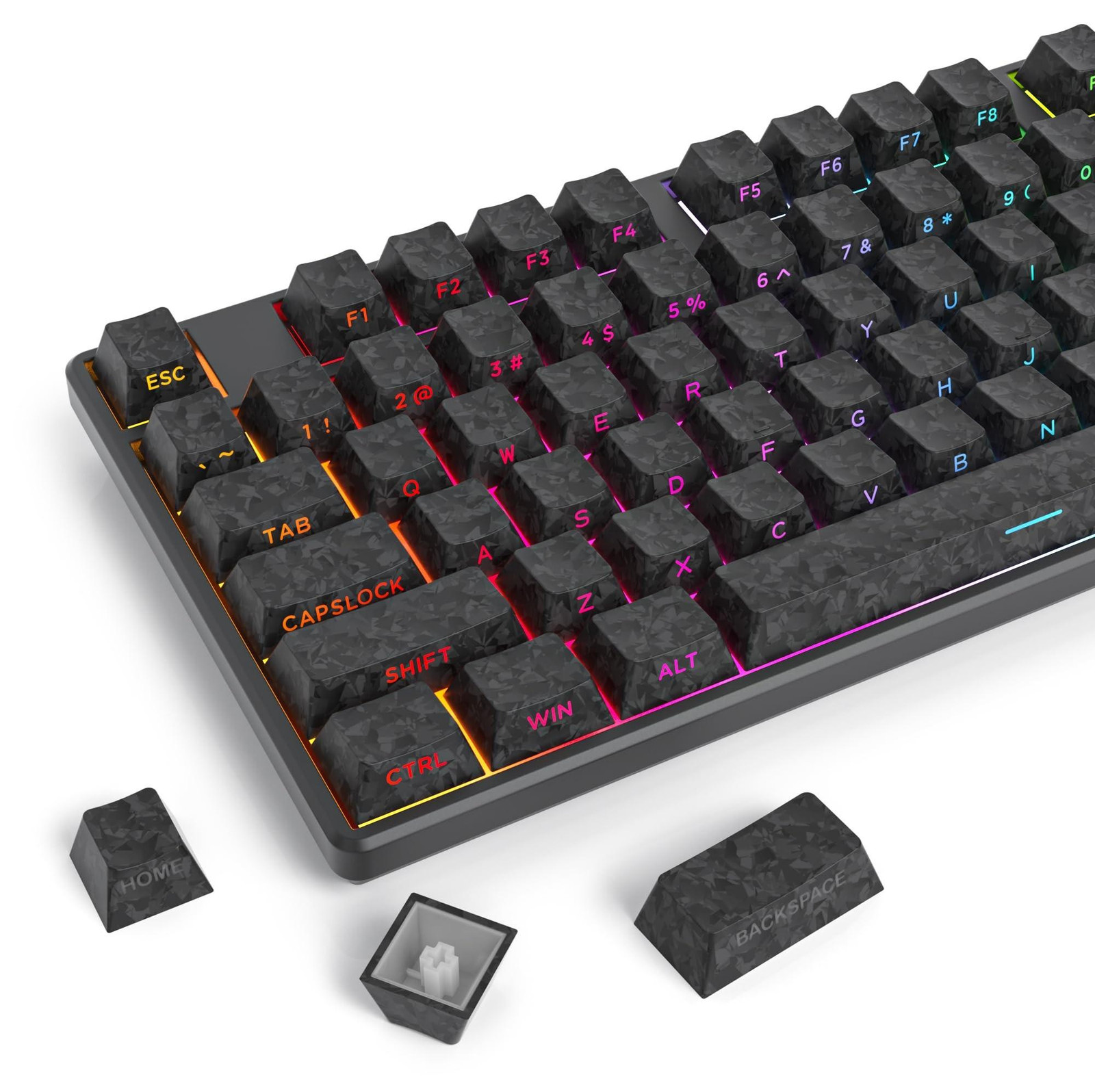 Solidchoice Set van 141 PBT Dubbelshot Toetsen voor Mechanisch Toetsenbord