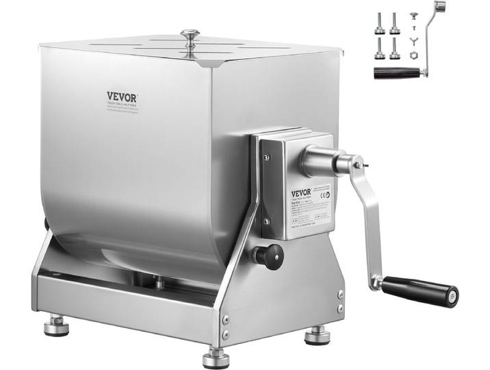 VEVOR Vleesmenger 60l Kantelcontainer Vleesverwerkingsapparatuur Gehakt