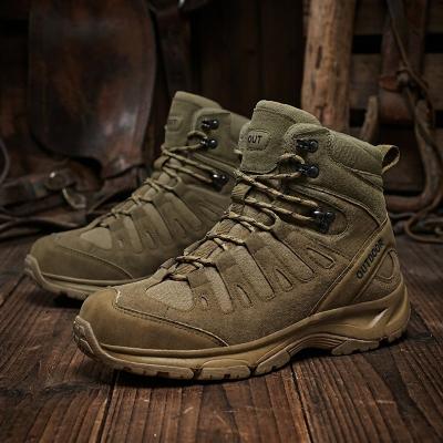 LightInthebox Men's Hiking Boots, Rugged Outdoor Ankle Boots with Adventure Style, Comfortable Walking Shoes for Hiking, Camping, Travel and Outdoor Activities