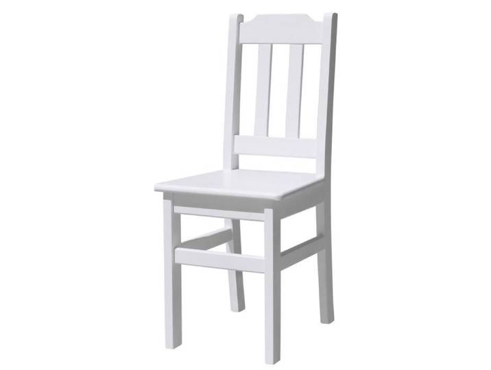 Chaise Blanc Sapin Bois Solide