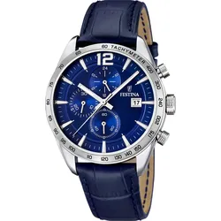 Festina Quarz Herren Timeless Chronograph F16760/3 - blau - 43.5mm