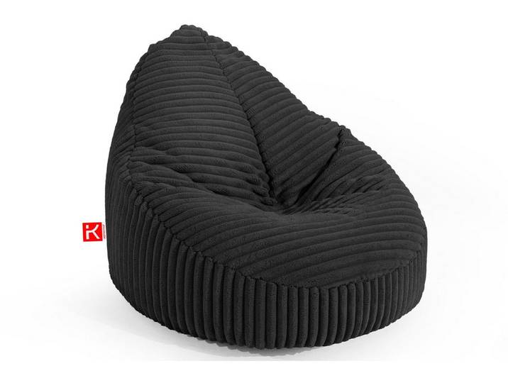 KONSIMO® Sitzsack COSMO Sitzhocker Sitzpouf, mit Polystyrolkugeln gefüllt, zeitloses Design