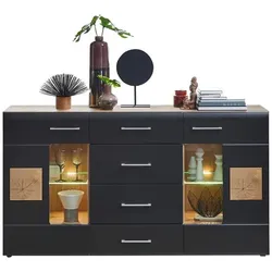 Innostyle Sideboard Sonate Lack Schwarz
