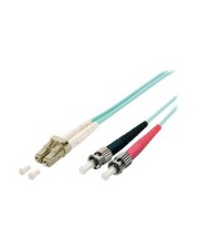 Digital Data Communications Equip Patch-Kabel LC Multi-Mode M bis ST multi-mode M 2 m Glasfaser 50/125 Mikrometer OM3 Türkis (255212)