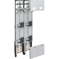Hager ZK53X7T Komplettfeld, univers Z, 4 Zählerplätze, 3P., H=1350mm, 2-feldig