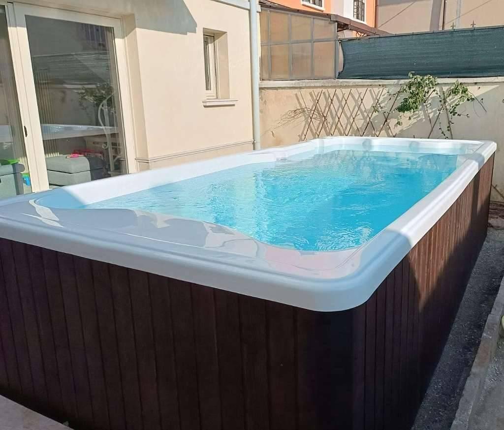 Swimmingpool, Schwimmbad, Garten Pool, Pool SWIM SPA KONGO mit Whirlpool 476 x 225 x 120 cm