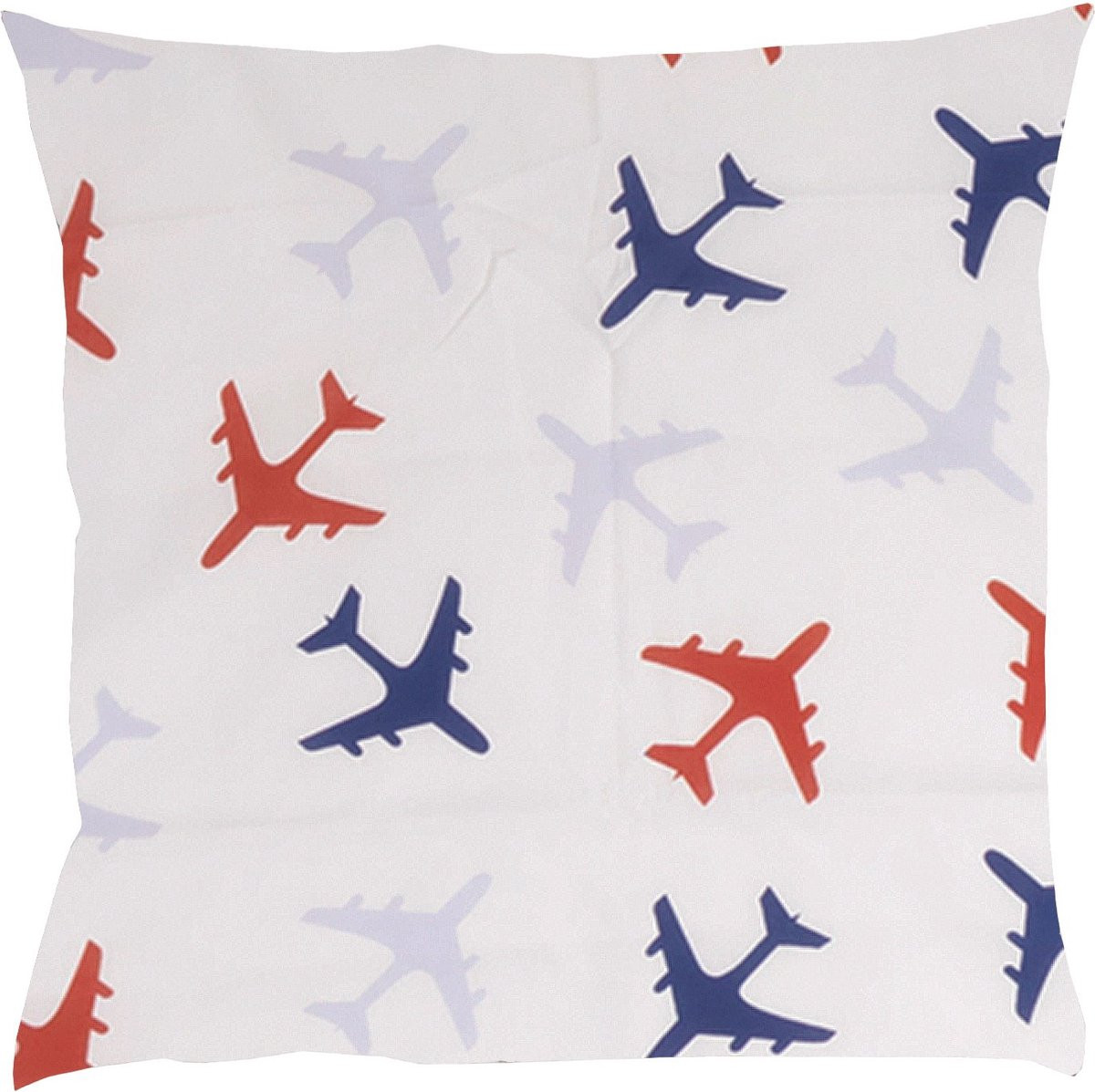 BINK Bedding Sierkussen Planes Blauw inclusief vulling 50 x 50 cm