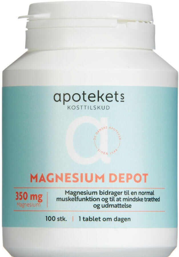 Apotekets Magnesium Depot 350 mg Kosttilskud 100 stk