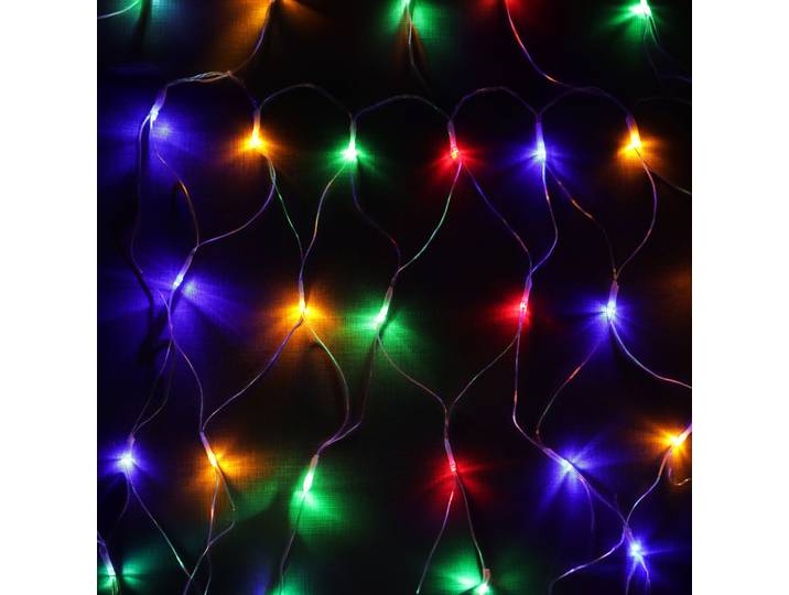 LED Lichterkette Netz farbig