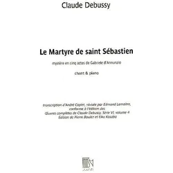 Le Martyre de saint Sébastien, voice and piano, Fachbücher von Claude Debussy