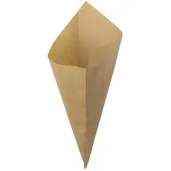 MONOUSO - Spitztüten Pergament Fettabweisend Kraft 22,5cm 80g (100 Stück)