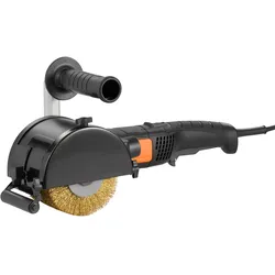 VEVOR Poliermaschine, 1300 W, 6 variable Geschwindigkeiten, Oberflächenbearbeitungswerkzeug, handgeführte elektrische Metall-Poliermaschine mit Stahldraht-Polierrad für Edelstahl