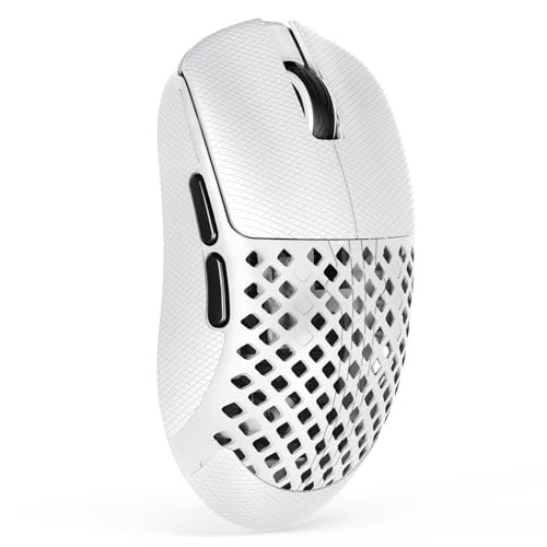 MAMBASNAKE M2 Draadloze Gamingmuis van Carbon Fiber, 41g Ultralicht, 40000 DPI, PAW3395PRO-sensor, Wit