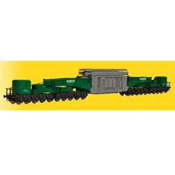 Kibri 16500 Spur H0 Schienentiefladewagen MAN Uaai 687.9 mit Transformator Spedition Kübler