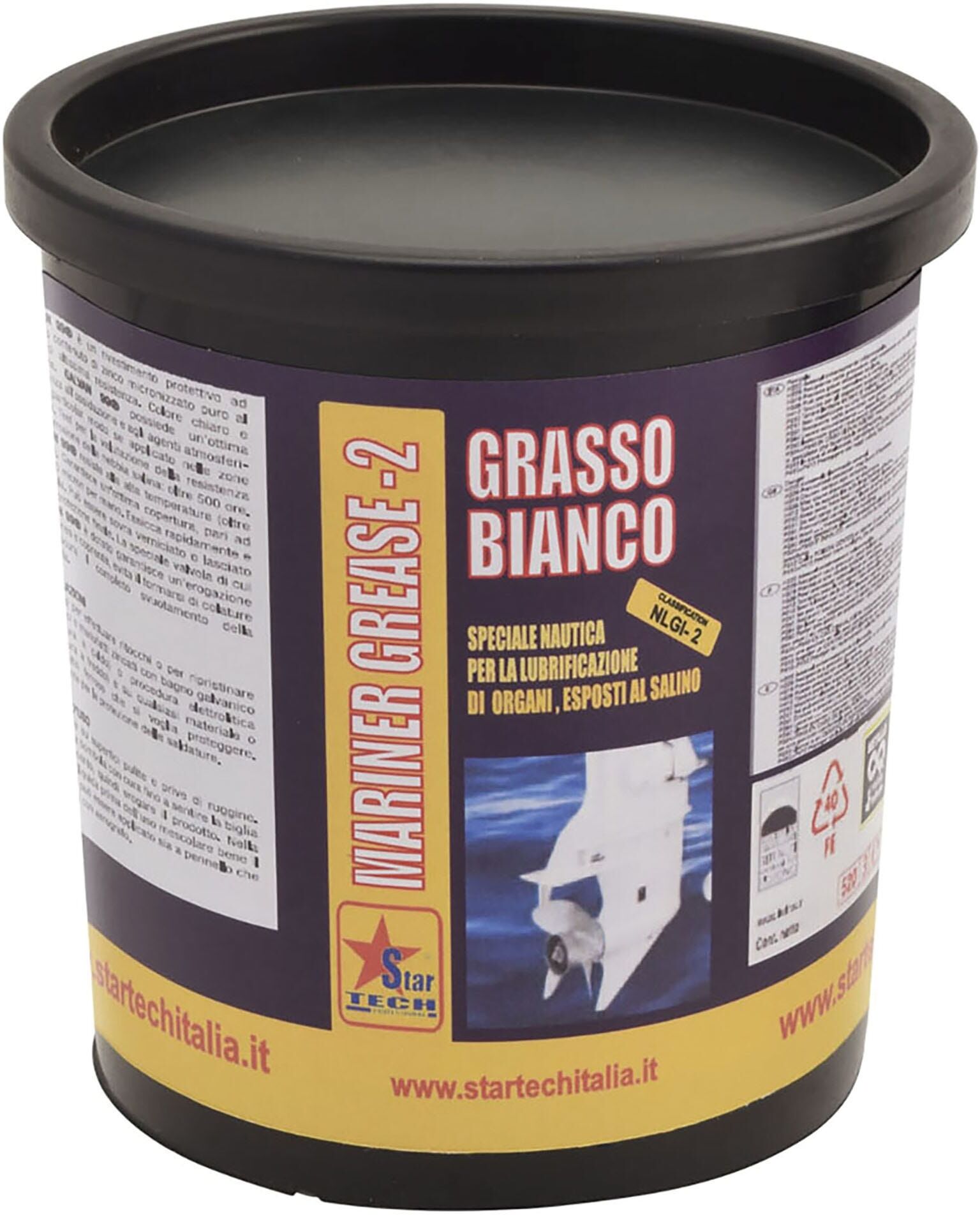 Tecnomat GRASSO BIANCO PER NAUTICA LATTA 500 ml STAR-TECH MARINER GREASE2 TRATTAMENTO NAUTICA