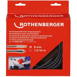ROTHENBERGER Rohrreinigungsspirale 8mm mit Kupplung + Seele - 72425