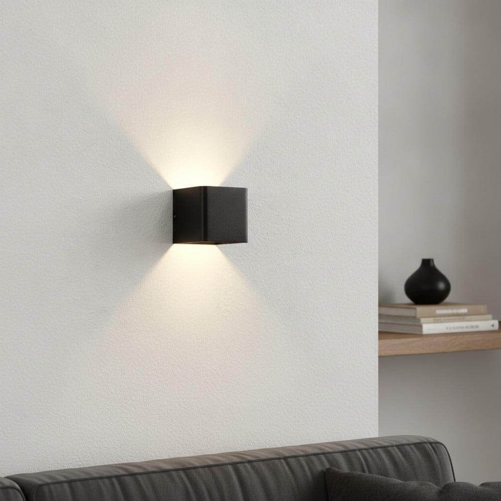 Artdelight Dim-to-warm wandspot Fulda LED zwart
