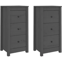 vidaXL, Kommode + Sideboard, Patonas (Schrank mit 3 Schubladen) (40 x 40 x 80 cm)