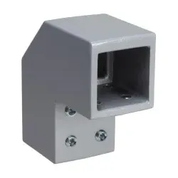 Schneider Electric NSYCMUTC80 Befestigungswinkel, quadratisch 80mm RAL7040, für Geh. SPACIAL S3CM HMI