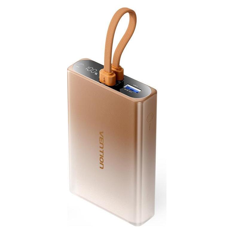 Vention POWER BANK USB 10000MAH 22.5W/GOLD FHZJ0 (10000 mAh, 22.50 W, 38.50 Wh) (FHZJ0)