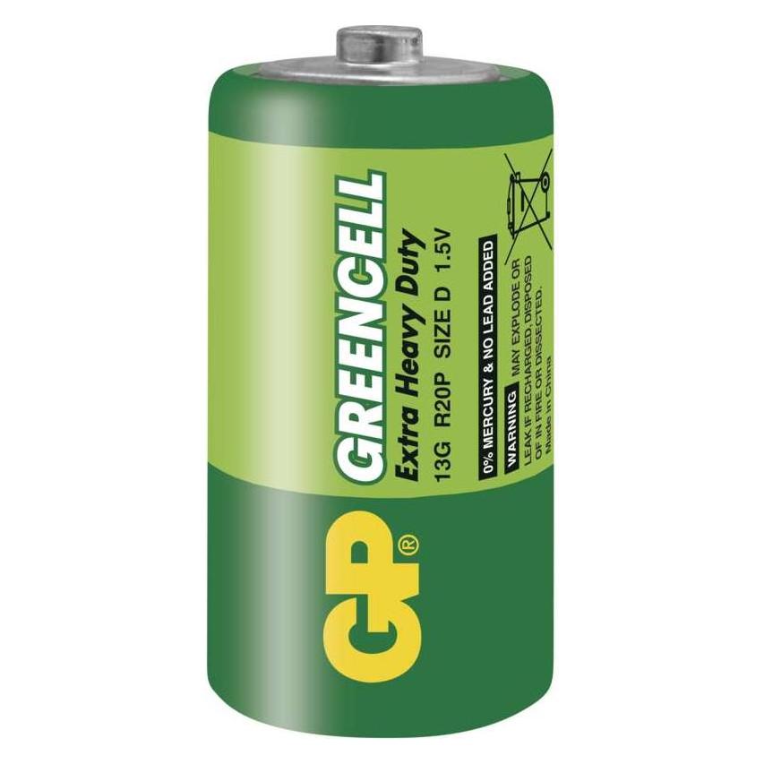 GP Batteries ZINK R20 GREENCELL Batterie (2 Stk., D) (1012402000)