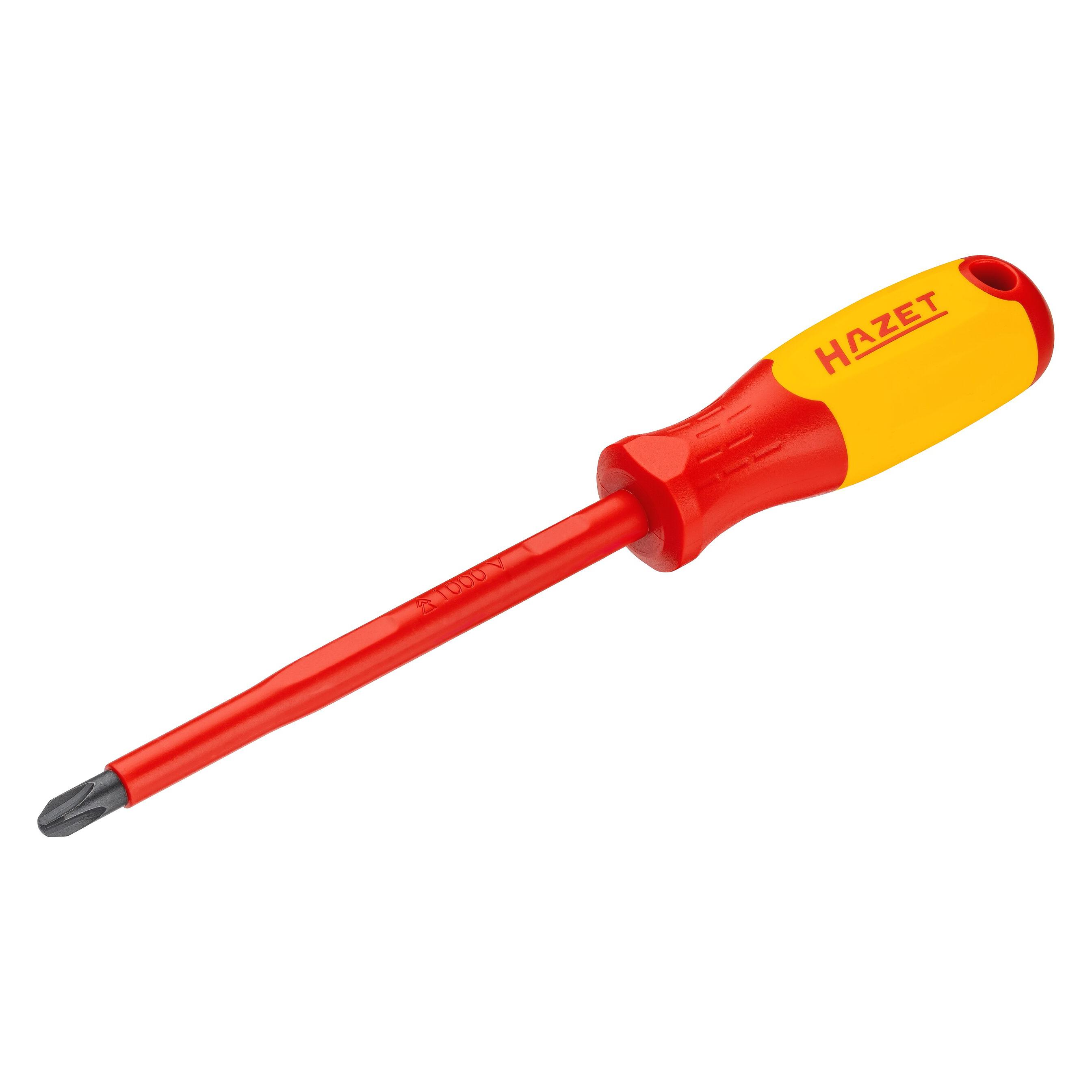 Hazet Elektriker-Schraubendreher schutzisoliert 811KV-PH3 Kreuzschlitz Profil PH SW PH3 (811KV-PH3)